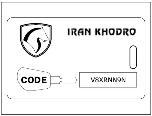 کارت کد سوئیچ سیستم ضد سرقت خودرو دنا پلاس