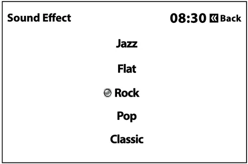 تنظیمات Sound Effect مانیتور دنا پلاس